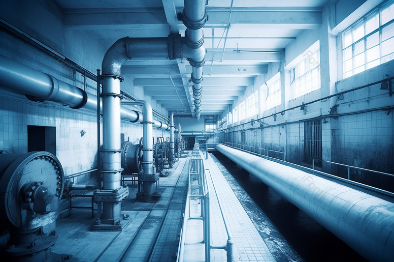 工程污水处理厂的水管,高清,摄影图,摄影图片,图片大全,摄影图免费下载